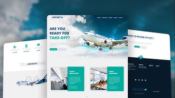 Complete Airline Website Design | HTML, CSS, JS | Responsive Landing Page