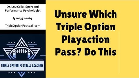 When You Don’t Know Which Triple Option Offense Pass Concept to Utilize—Do THIS | Flexbone