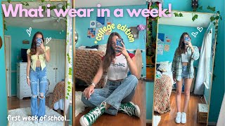 What I wore for the first week of school *COLLEGE EDITION by Rebecca Madison 704 views 8 months ago 7 minutes, 59 seconds