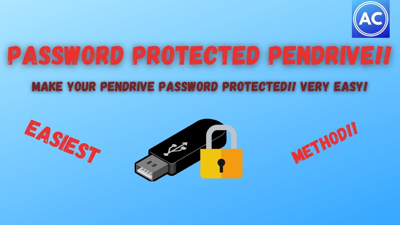 Usb Password Storage How to set Password on USB Drive | Set Password and Recover Password on ...