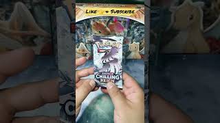 Chilling Reign Pokémon Trading Card Game Opening-Ice Cold Pack(non holo) #shorts #pokemontcg