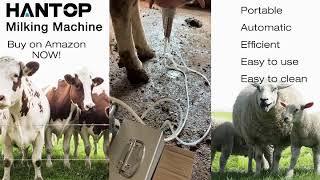 HANTOP Milking Machine Cow Goat Pulsating Pump Milker Latest Generation