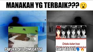 Cake Cake Batter VS Welcome to Sakura School Simulator.. (Epic Battle)