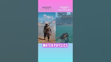 AC Shadows vs AC Origin - Water Physics Comparison | Bayek vs Yasuke Water Physics