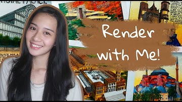 History of Architecture 2  Plates | Manual Rendering | Time-lapse Video | Jamiewave