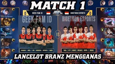 Bigetron vs Geek Fam Match 1 - MPL Invitational Qualifier Week 2 Day 3