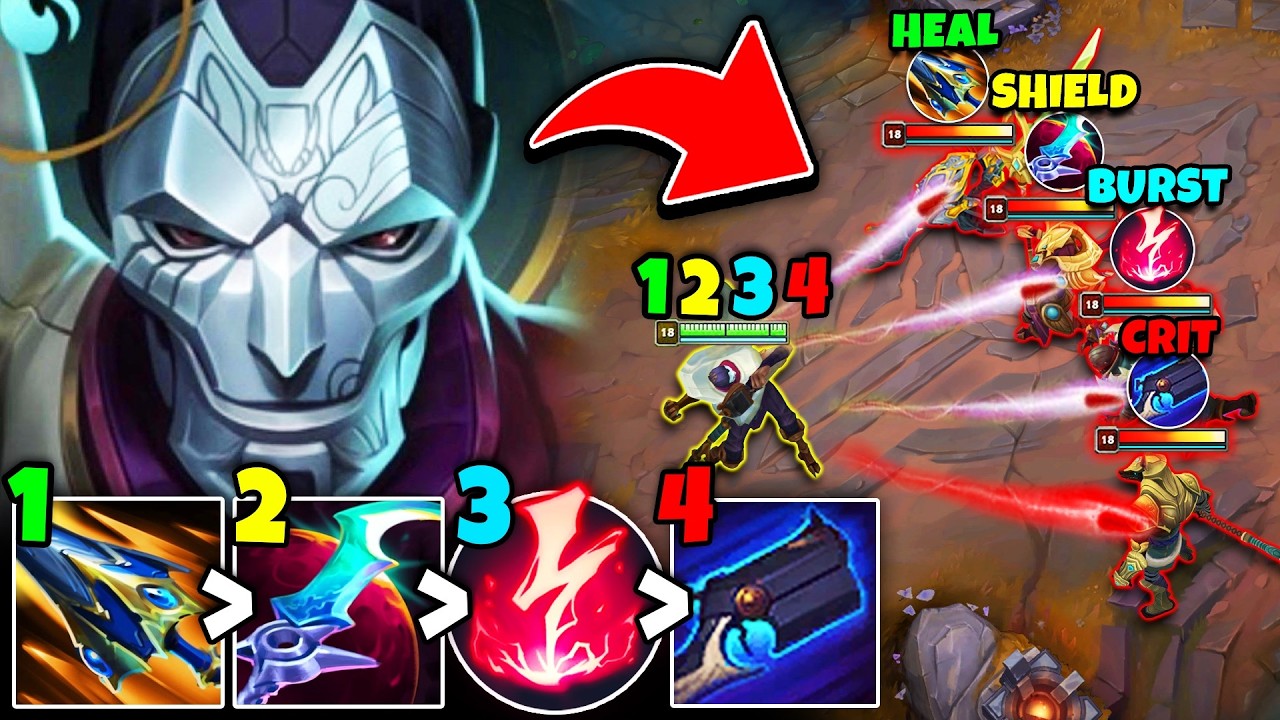 JHIN BUT EVERY SHOT HAS A UNIQUE EFFECT (1 = HEAL, 2 = SHIELD, 3 = BURST, 4 = CRIT)