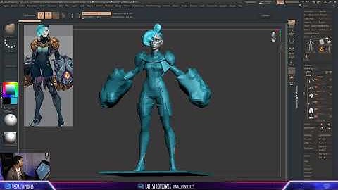 Part 4 Stylized Character workshop   VI from league of Legends