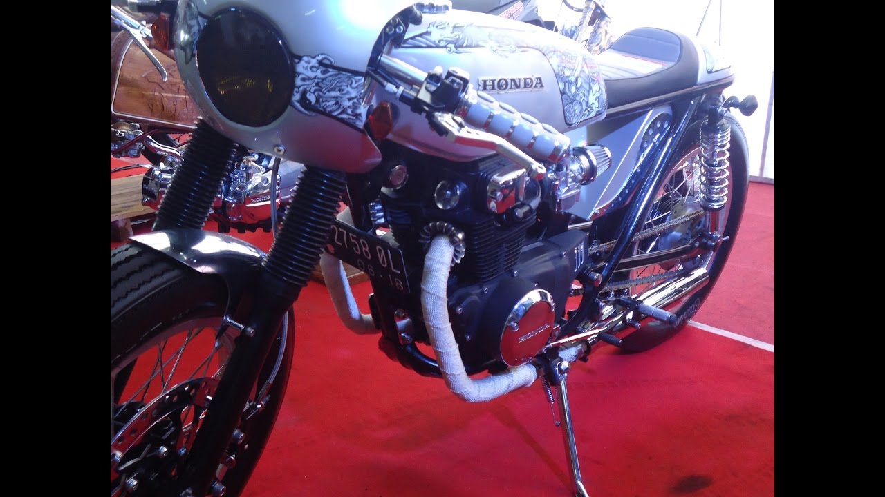 Full Custom Motor Klasik Honda CB GL Modifikasi Bergaya Cafe Racer