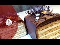 Layered Almond Cake With Butter Cream & Chocolate