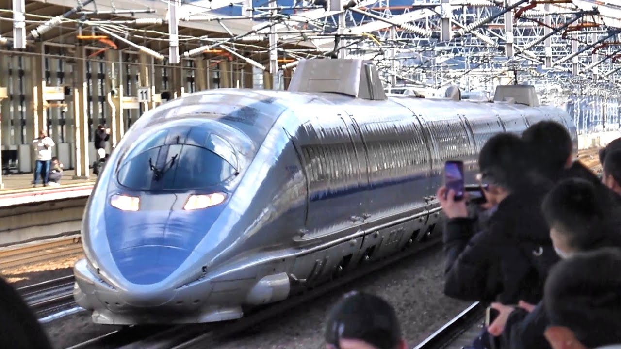 リバイバル500系のぞみ 姫路駅通過シーンなど