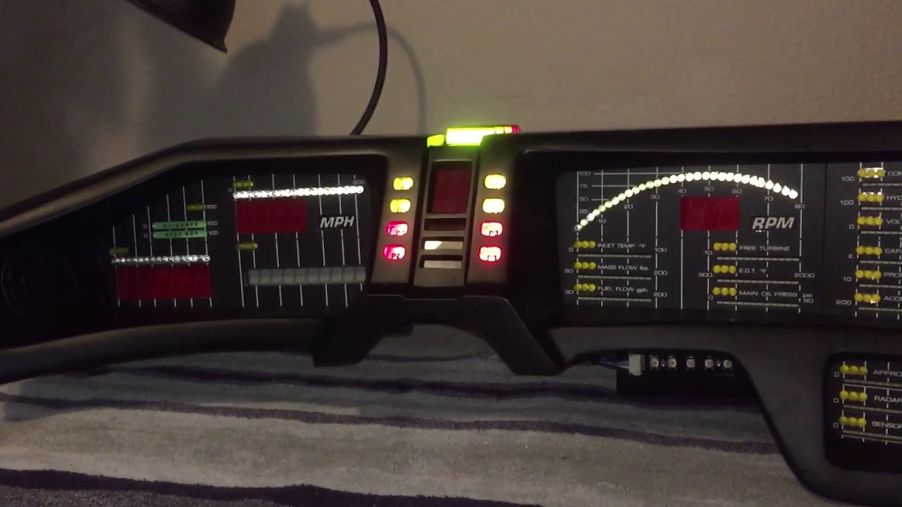Knight Rider dash finished - YouTube