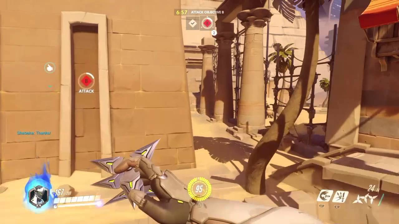 Overwatch Genji gameplay