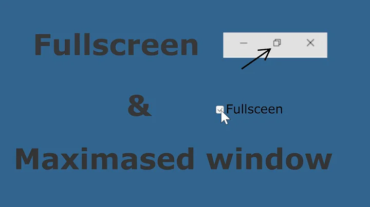 Maximised Windowed Mode and toggle between Fullscreen Mode (Unity Tutorial)