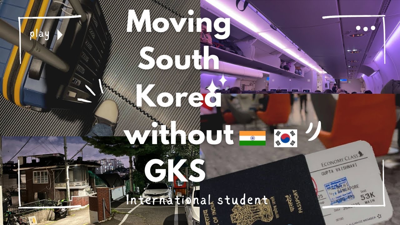 Moving to Korea 🇮🇳✈️🇰🇷 (Seoul❤️) India to South korea 9 hours layover at Singapore Airport 