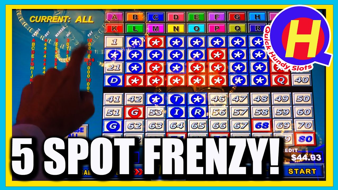 Gotta Love the 5-Spots! $.10 Multicard KENO from Bellagio Las Vegas