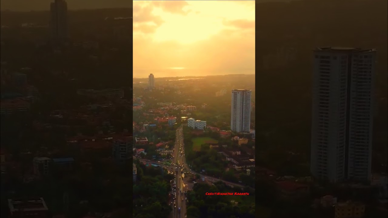 Mangaluru(Mangalore) City drone view