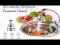 Kitchen Faucet Aerator Head 360° Rotatable Anti-Splash Faucet Sink Tap Sprayer Head Replacement