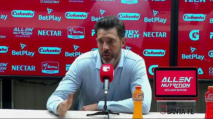 Rueda de prensa de Santa Fe tras su partido con Millonarios