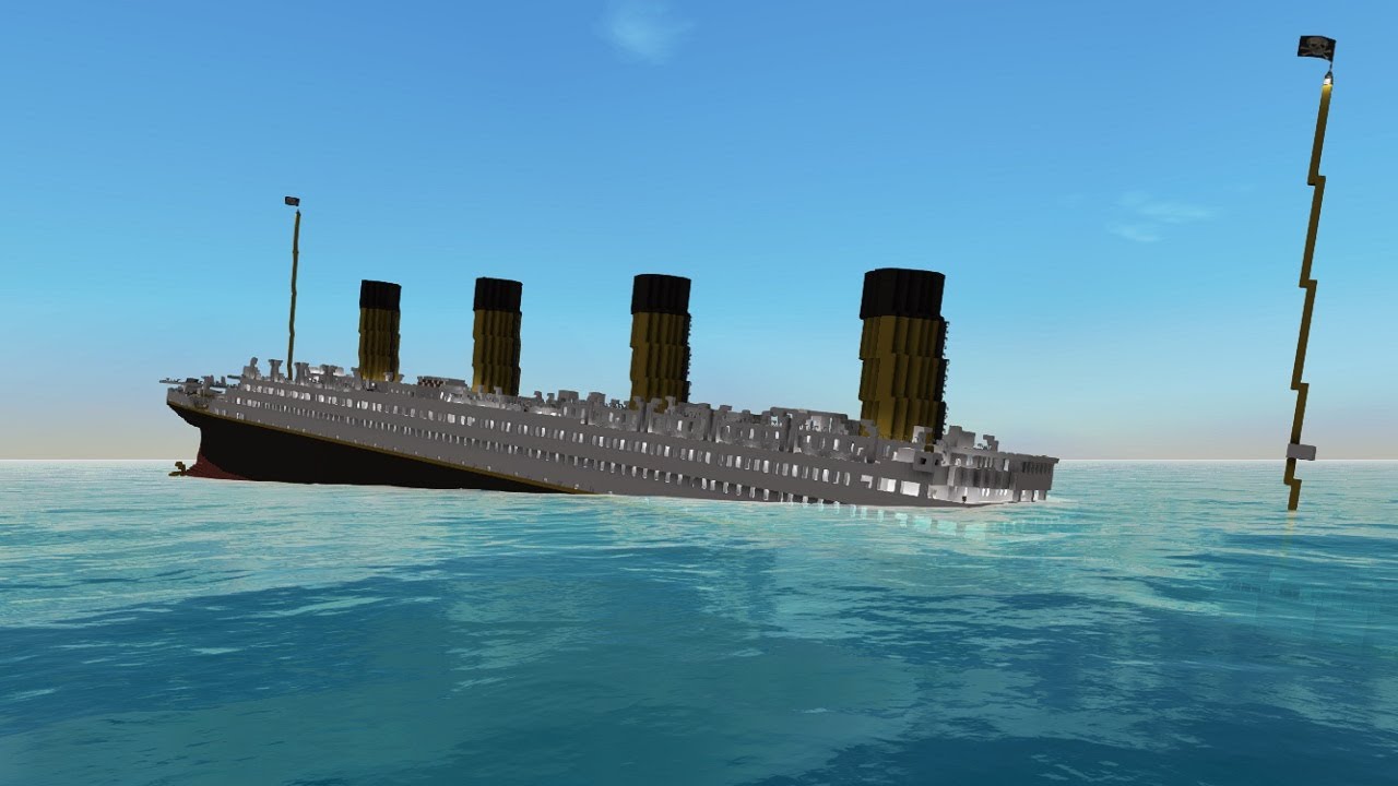 From The Depths Sinking The Titanic Minecraft 2018 Design Youtube - minecraft roblox titanic wreck