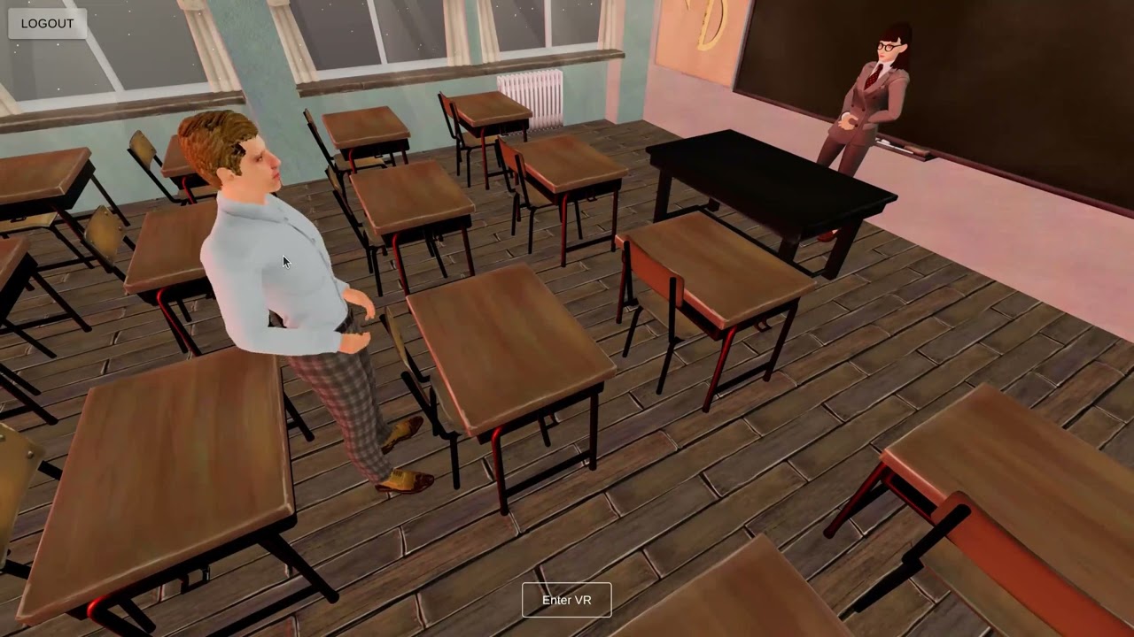 3d classroom with llama 2 (7B) as teacher