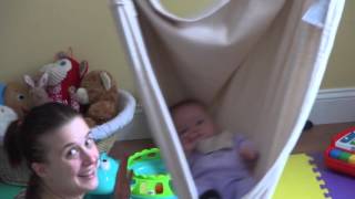Avalee Swings in Hammock Chair March 2015. Avalee is 6 months old.