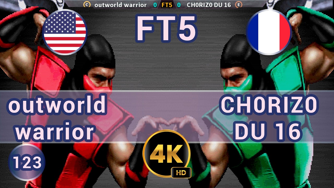 UMK3 - 🇺🇸 outworld warrior vs CH0RIZ0 DU 16 🇫🇷  FT5 / 4K 60 FPS #umk3 #ultimatemortalkombat3 #t99hex