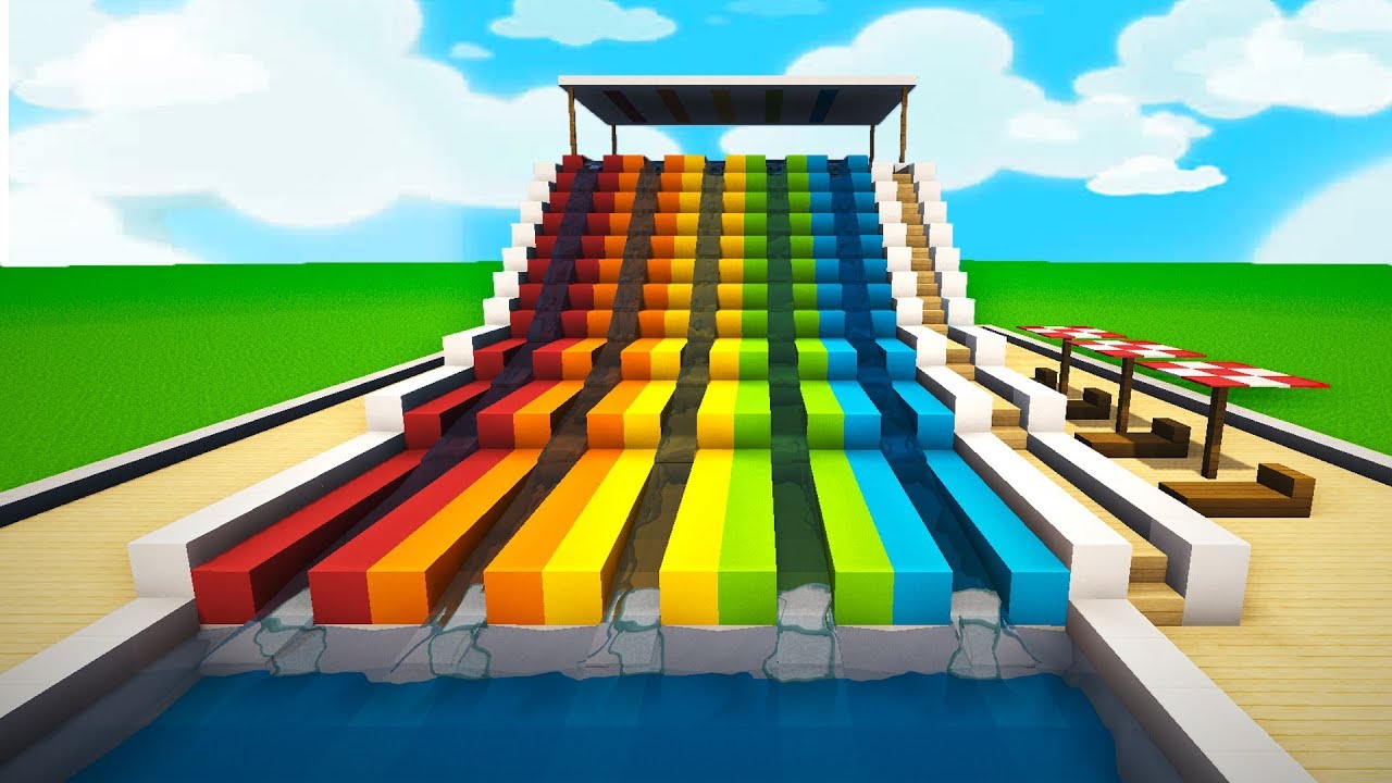 Comment Faire Un Toboggan A Eau Dans Minecraft
