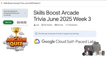 Skills Boost Arcade Trivia June 2025 Week 3 || Quiz || #qwiklabs #arcade