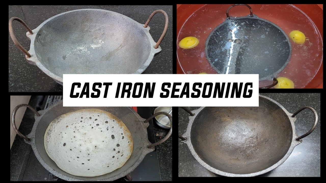 இரும்பு கடாயை Non-Stick கடாய் மாதிரி பழக்குவது எப்படி | CAST IRON KADAI SEASONING | TAMIL