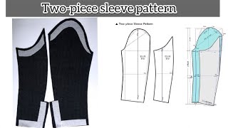 AN EASY WAY TO DRAFT A SUIT SLEEVE PATTERN | 2PIECE SLEEVE PATTERN DRAFTING #suitsleeve #omomomi