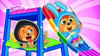 Liam Family USA | Bunk Bed with Slide for Kids | Family Kids Cartoons