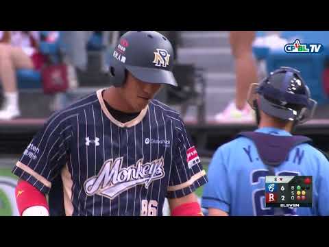 04/04 富邦 VS 樂天 八局下，曾峻岳展現K功，三個出局數都用三振拿下