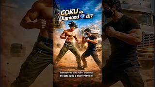 GOKU vs Diamond 💎 चोर 🔥 | Goku saved a truck full of diamonds by defeating a diamond thief