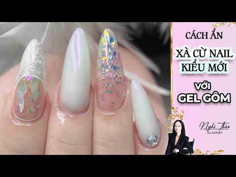 Video Cách ẩn xà cừ nail kiểu mới với gel gôm - youtube