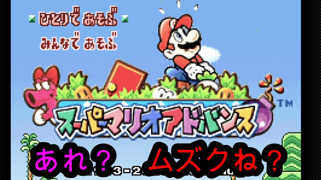 【実況】私はとんでもないゲームに手を出してしまったかもしれない【スーパーマリオアドバンス】1杯