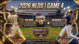 LIVE: Milwaukee Brewers vs. San Diego Padres| NLDS Game 4 Play-by-Play (2026 MLB Playoffs)