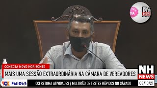 Mais uma sessão extraordinária na Câmara de Vereadores 08/10/21