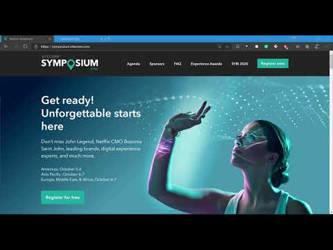 Sitecore Symposium 2021 - Register for free