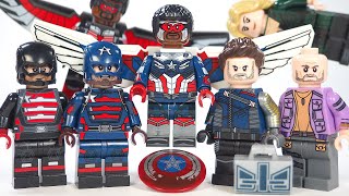 Lego The Falcon and the Winter Soldier Captain America Sam Wilson US Agent Unofficial Minifigures