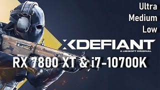 XDefiant. Radeon RX 7800 XT & i7-10700K