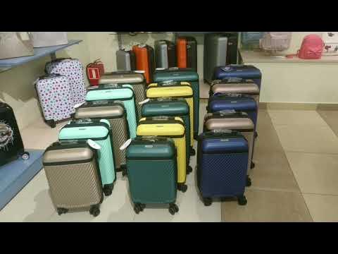 338-9108* чемоданы из АВС пластика торговая марка Grott - YouTube