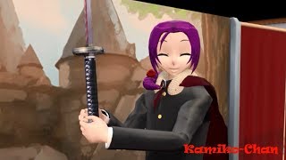 [MMD yandere simulator genderbend]Kizano playing as Lancelot