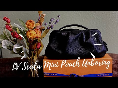 Louis Vuitton Black Mahina Scala Mini Pouch