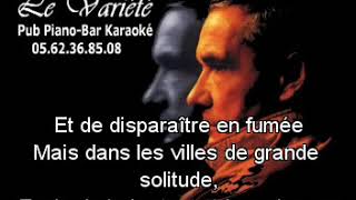 SARDOU - Les villes de solitude