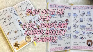 PLAN WITH ME feat Enri_Pinkplans - KINBOR WEEKLY PLANNER