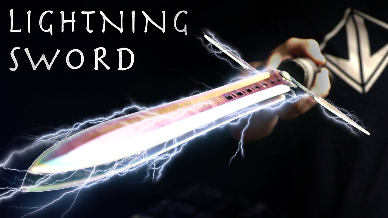⁣How To Make a LIGHTNING SWORD! - Electric Taser Sword, Simple Design (⚡SHOCKING Results⚡)