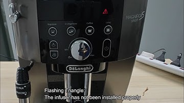 Delonghi Magnifica Red Triangle Alert (Flashing, Solid)
