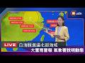 【LIVE】0808白海豚進逼北部海域 北市發大雷雨警報 氣象署說明最新動態