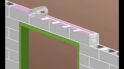 Bond Beam As Lintel Installation